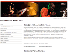 Tablet Screenshot of kulturbuero-riehen.ch